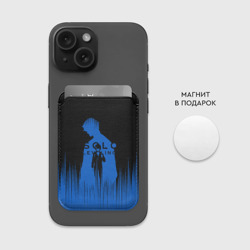 Картхолдер Magsafe магнитный Sung Jin Woo blue Shadow - фото 2