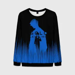 Мужской свитшот 3D Sung Jin Woo blue Shadow
