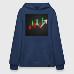 Худи SuperOversize хлопок Trading  со смыслом 