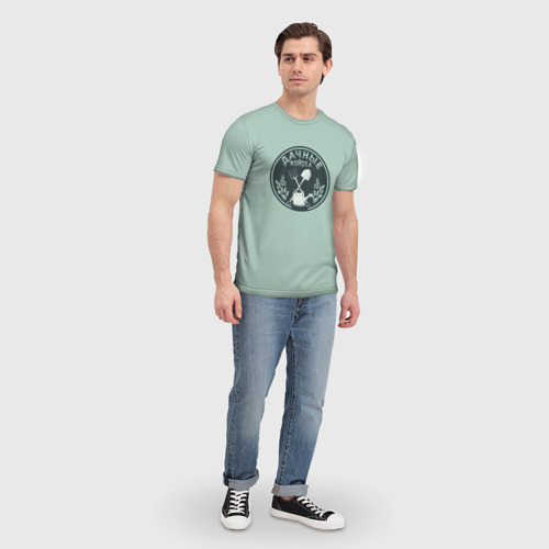 Мужская футболка 3D Дачные войска значок, цвет 3D печать - фото 5