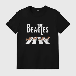 Мужская футболка хлопок Бигли The Beatles пародия