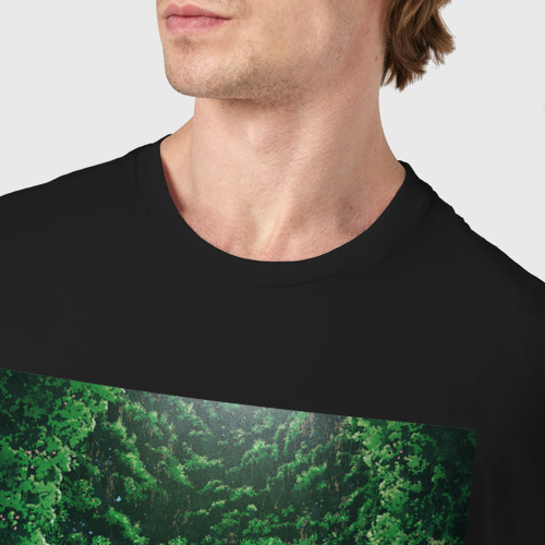 Мужская футболка хлопок Мэй и Тоторо , цвет черный - фото 6