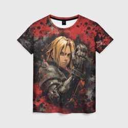 Женская футболка 3D Edward Elric - Fullmetal Alchemist
