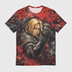 Мужская футболка 3D Edward Elric - Fullmetal Alchemist
