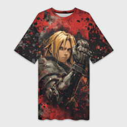 Платье-футболка 3D Edward Elric - Fullmetal Alchemist