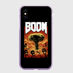 Чехол для iPhone XS Max матовый Boom - Doom