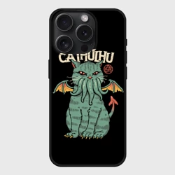 Чехол силиконовый для Apple iPhone 15 Pro матовый The call of cathulhu