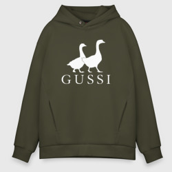 Gussi goose – Мужское худи Oversize хлопок с принтом купить со скидкой в -21%