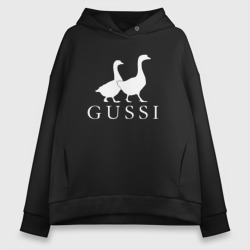 Женское худи Oversize хлопок Gussi goose