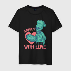 Запеченый с любовью – Мужская футболка хлопок с принтом купить со скидкой в -20%