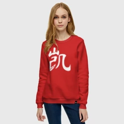 Женский свитшот хлопок Победа иероглиф - фото 2