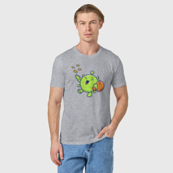 Мужская футболка хлопок Вирус с мешком денег - фото 2