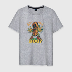 Кто ты собака – Мужская футболка хлопок с принтом купить со скидкой в -20%