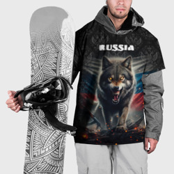 Накидка на куртку 3D Russian wolf