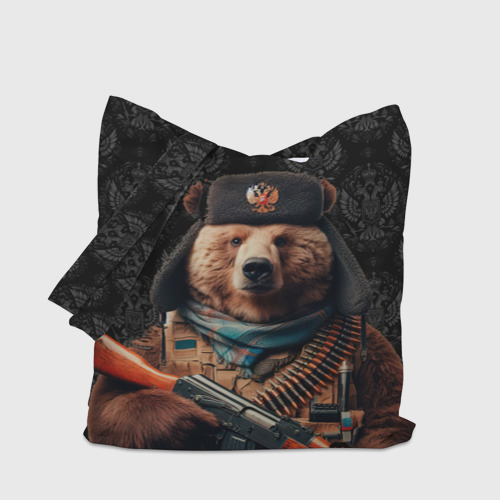 Шоппер 3D Русский медведь в ушанке - фото 4