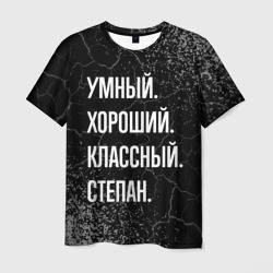 Умный хороший классный: Степан – Мужская футболка 3D с принтом купить со скидкой в -26%