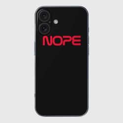 Чехол для iPhone 16 силиконовый с защитой камеры Nope - NASA
