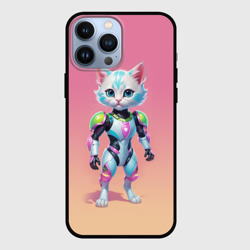 Funny kitten - cyberpunk – Чехол для iPhone 13 Pro Max с принтом купить
