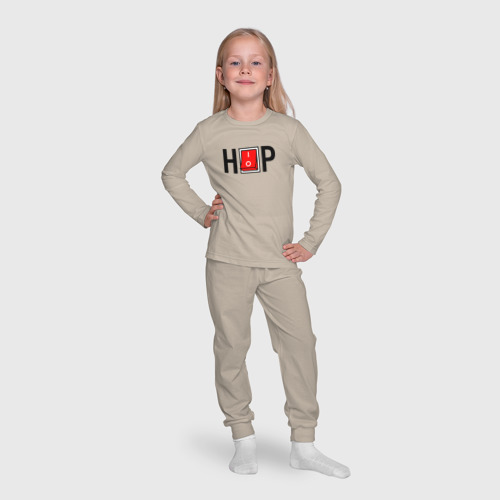 Детская пижама с лонгсливом хлопок с принтом Hip Hop выключатель, фото #4