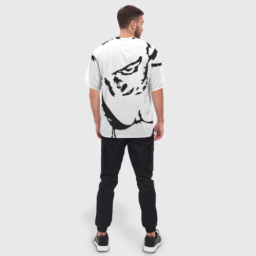 Мужская футболка oversize 3D Гранж каваи, цвет 3D печать - фото 4