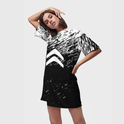 Платье-футболка 3D Citroen краски тектсура - фото 2