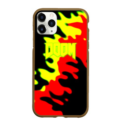 Чехол для iPhone 11 Pro Max матовый Doom mars abstract