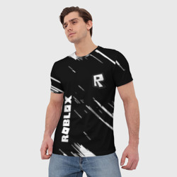 Мужская футболка 3D Roblox текстура краски - фото 2