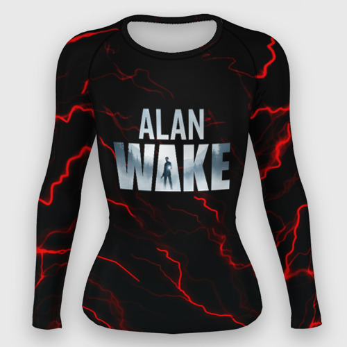 Женский рашгард 3D Alan Wake dark strom, цвет 3D печать