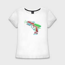 Женская футболка хлопок Slim Космический маузер