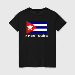 Женская футболка хлопок Free Cuba