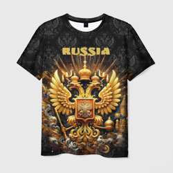 Russia gold  – Мужская футболка 3D с принтом купить со скидкой в -26%