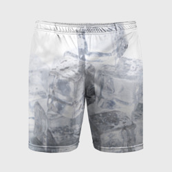 Кубики льда на белом – Мужские шорты спортивные с принтом купить