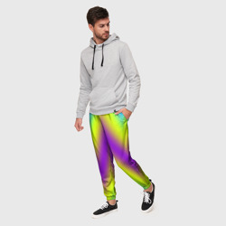 Мужские брюки 3D Неоновый зигзаг - фото 2