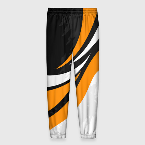 Мужские брюки 3D КТМ - оранжевые вставки, цвет 3D печать - фото 2
