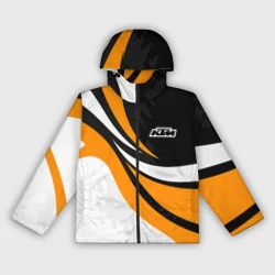 Женская ветровка 3D КТМ - оранжевые вставки