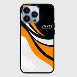 Чехол для iPhone 13 Pro КТМ - оранжевые вставки