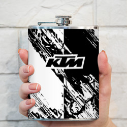 Фляга KTM- черно-белая абстракция - фото 2