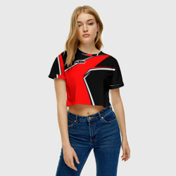 Женская футболка Crop-top 3D KTM - red uniform - фото 2