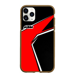Чехол для iPhone 11 Pro Max матовый KTM - red uniform