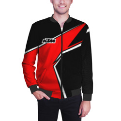 Мужской бомбер 3D KTM - red uniform - фото 2