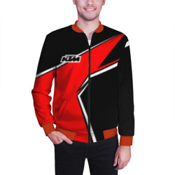 Мужской бомбер 3D KTM - red uniform - фото 2