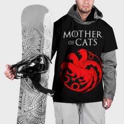 Накидка на куртку 3D Мать котов - герб