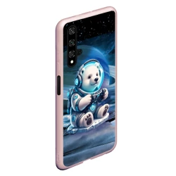 Чехол для Honor 20 Белый медвежонок кибер геймер - фото 2