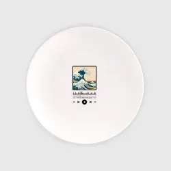 Тарелка The great wave off Kanagawa - music