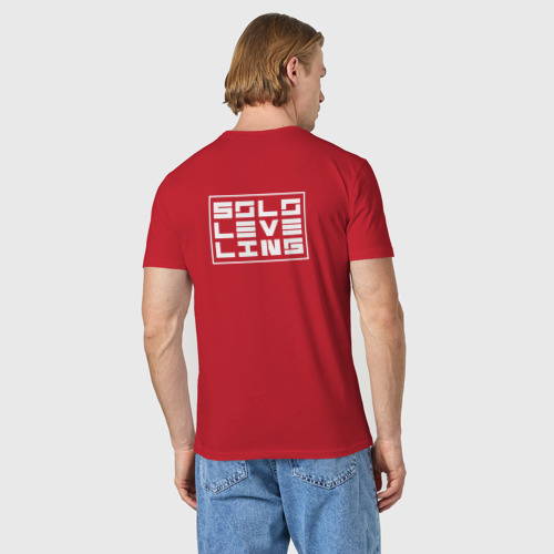 Мужская футболка хлопок Solo Leveling A second chance, цвет красный - фото 4