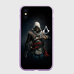 Чехол для iPhone XS Max матовый Эдвард Кенуей Assassin's black flag 