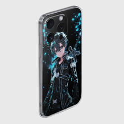 Чехол для iPhone 15 Pro силиконовый с защитой камеры Kirito - Мастера меча онлайн - фото 2