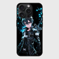Чехол силиконовый для Apple iPhone 15 Pro матовый Kirito - Мастера меча онлайн