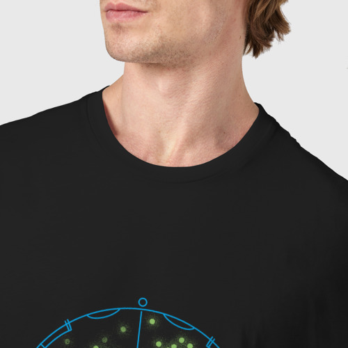 Мужская футболка хлопок Alien Sulaco marines radar detector, цвет черный - фото 6