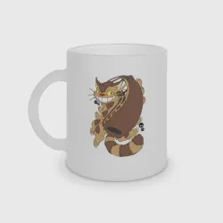 Кружка матовая стеклянная Котобус - catbus